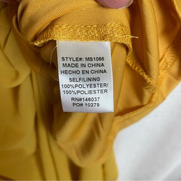 Baltic Born Mustard Yellow Celine Maxi Dress Sz.2X NWT - Picture 14 of 16